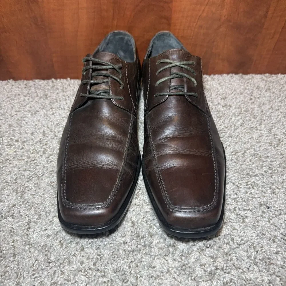 Aston Grey Collection Ethan * Men's Size 11 * Brown Leather Oxford Shoes * #9109